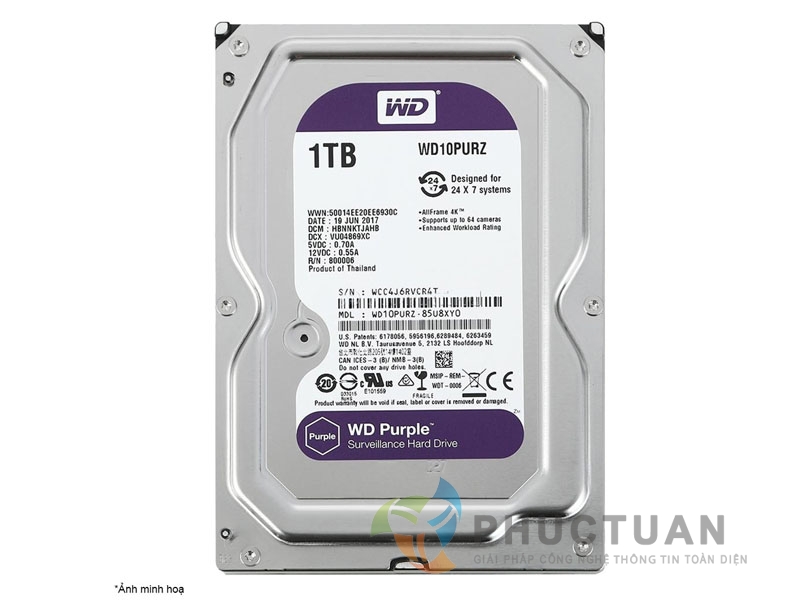 HDD Western  Digital Purple 1TB