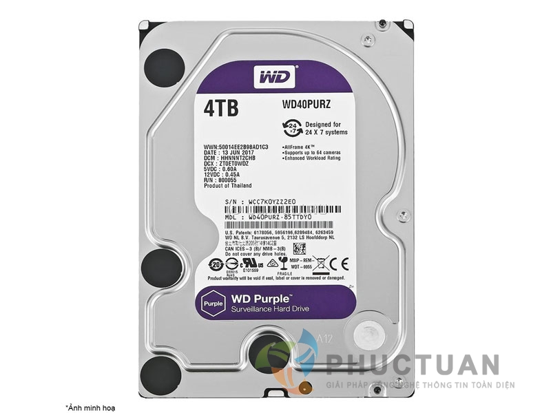 HDD Western Digital Purple 4TB